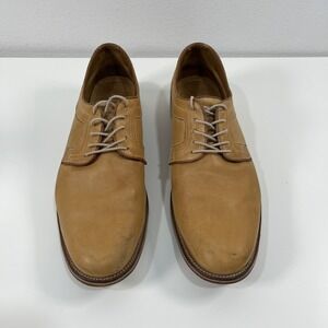 J SHOES MEN'S VICEROY LACE-UP LEATHER DRESS TAN CAMEL OXFORD SHOES SIZE 12